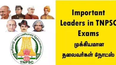 Important Leaders in TNPSC Exams | முக்கியமான தலைவர்கள் நோட்ஸ்